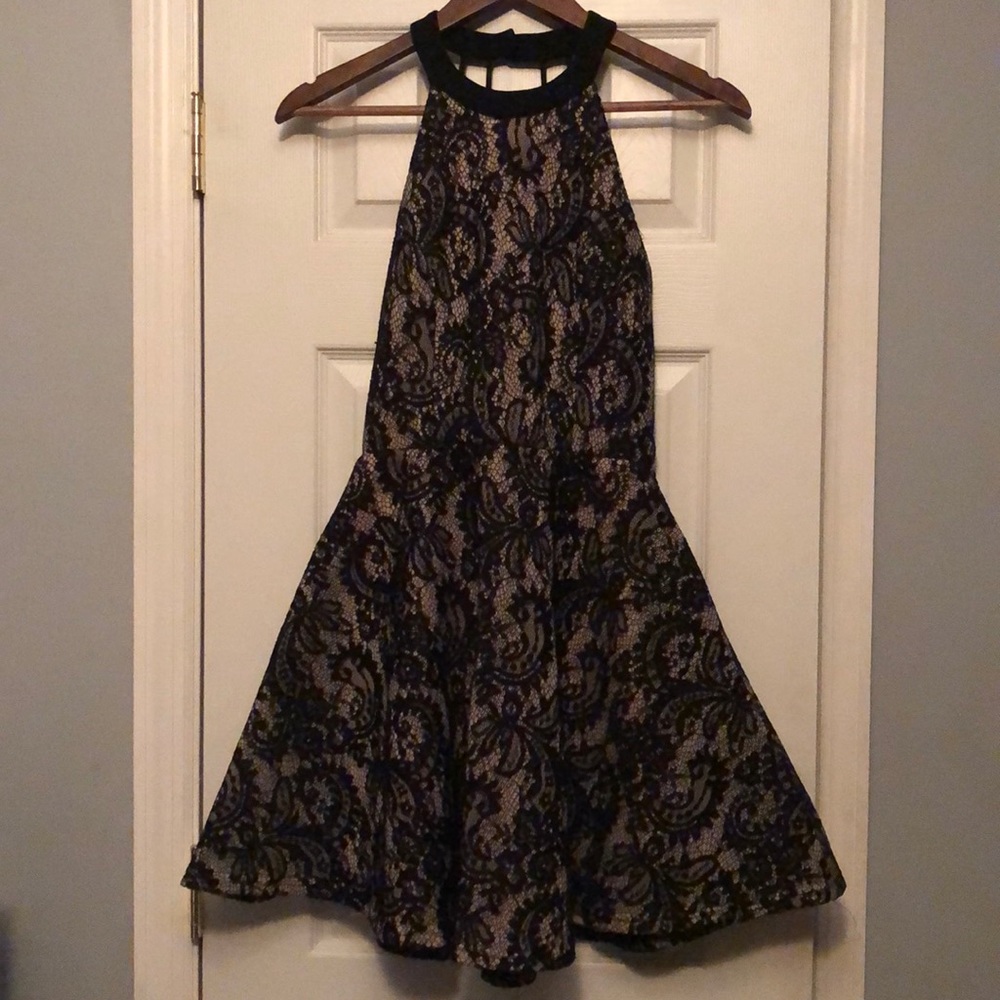 Lace detail dress